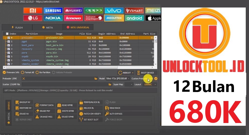 Aktivasi Unlocktool 12 Bulan Baru
