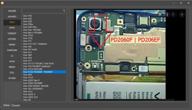 Test-Point-Vivo-Y12s-Unlocktool