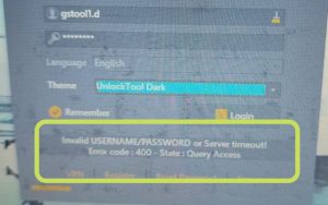 Unlocktool Error Code 400 Solusi