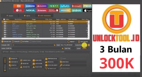 Harga Unlock Tool 3 Bulan